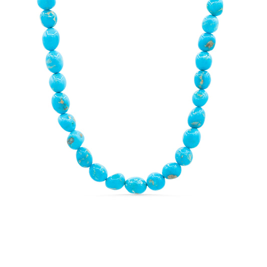 Wild Sky Necklace Sleeping Beauty Necklace | Turquoise Necklace [ENSM1952], December Birthstone, Beaded Bracelet, Natural Turquoise Gemstone