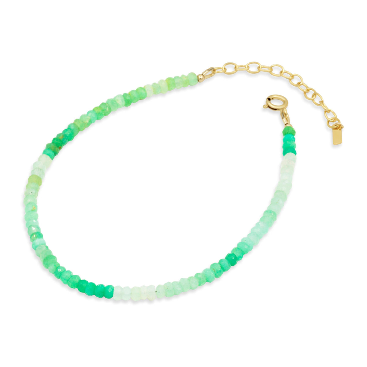 Ombre Chrysoprase anklet