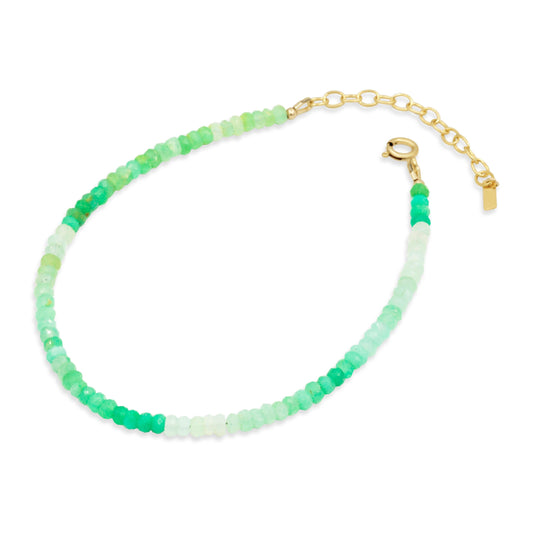 Ombre Chrysoprase anklet