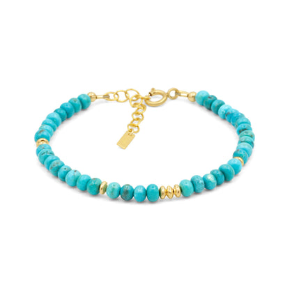 Genuine Turquoise beaded bracelet