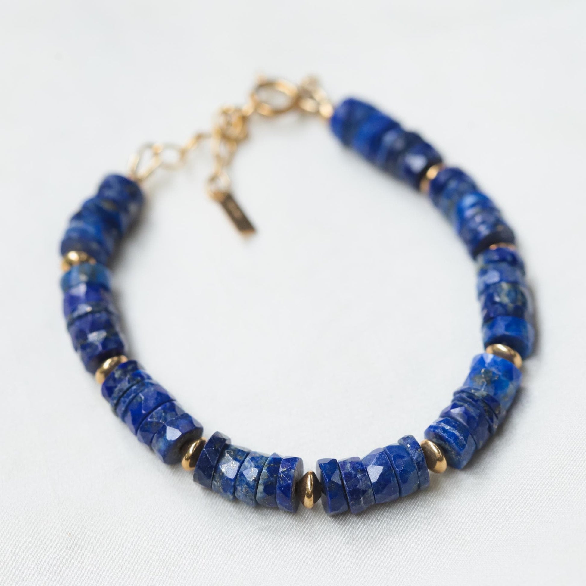 Lapis Lazuli Jewelry • Adjustable Gemstone Bracelet • Genuine Blue Lapis Bracelet • Layering Bracelet