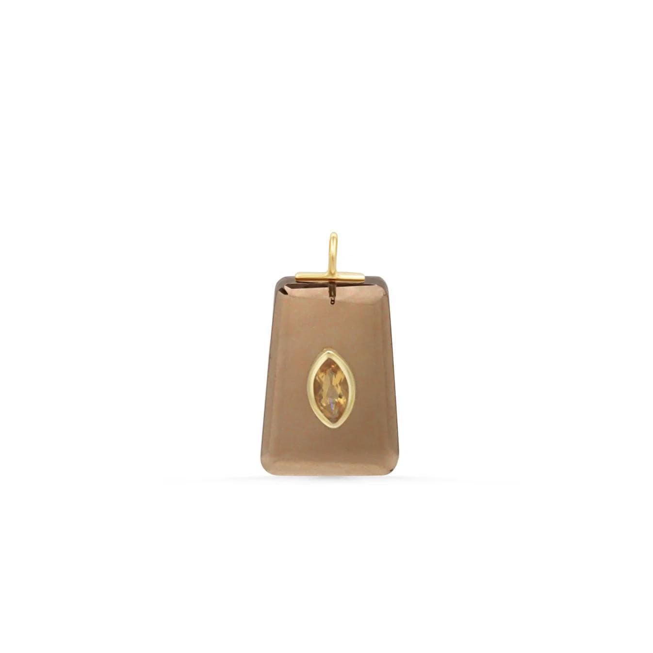 Sorrento Smoky Quartz and Citrine Pendant