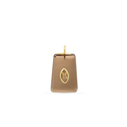 Sorrento Smoky Quartz and Citrine Pendant