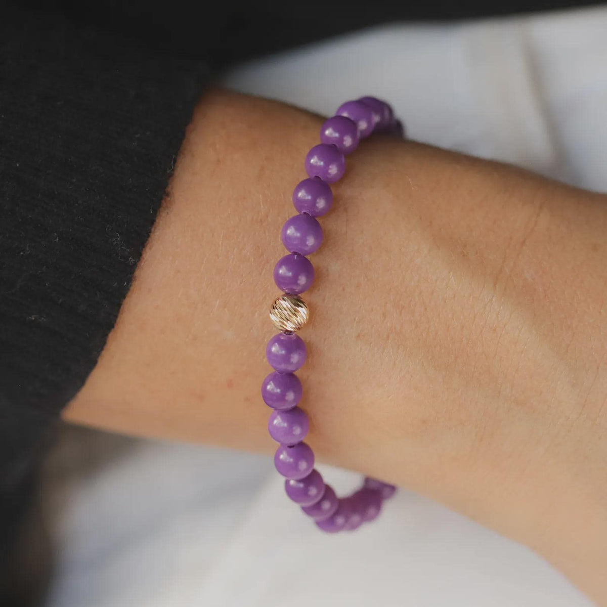 Phosphosiderite | AAA+ Phosphosiderite | Phosphosiderite Bracelet, 6mm Phosphosiderite | beaded Phosphosiderite