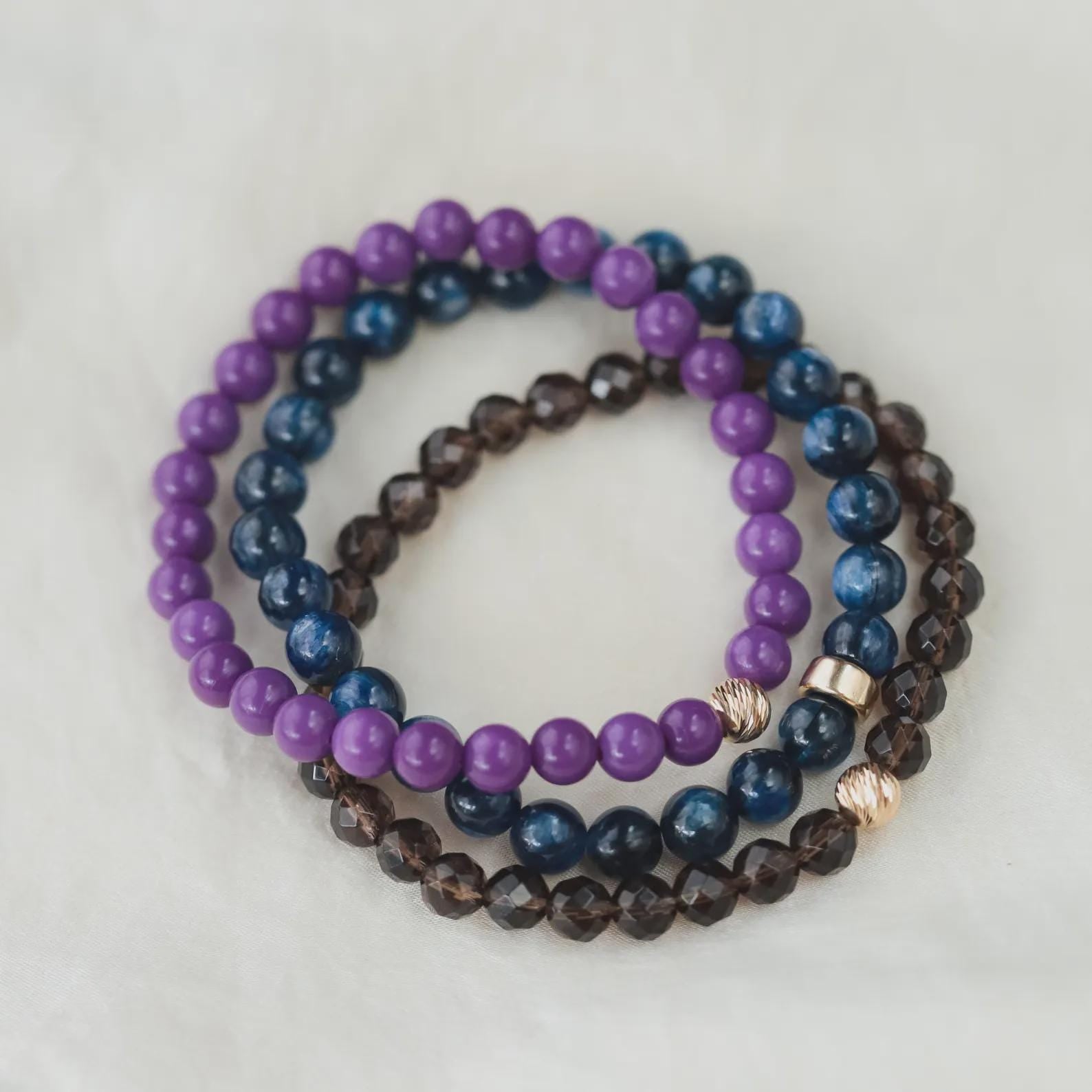 Phosphosiderite | AAA+ Phosphosiderite | Phosphosiderite Bracelet, 6mm Phosphosiderite | beaded Phosphosiderite