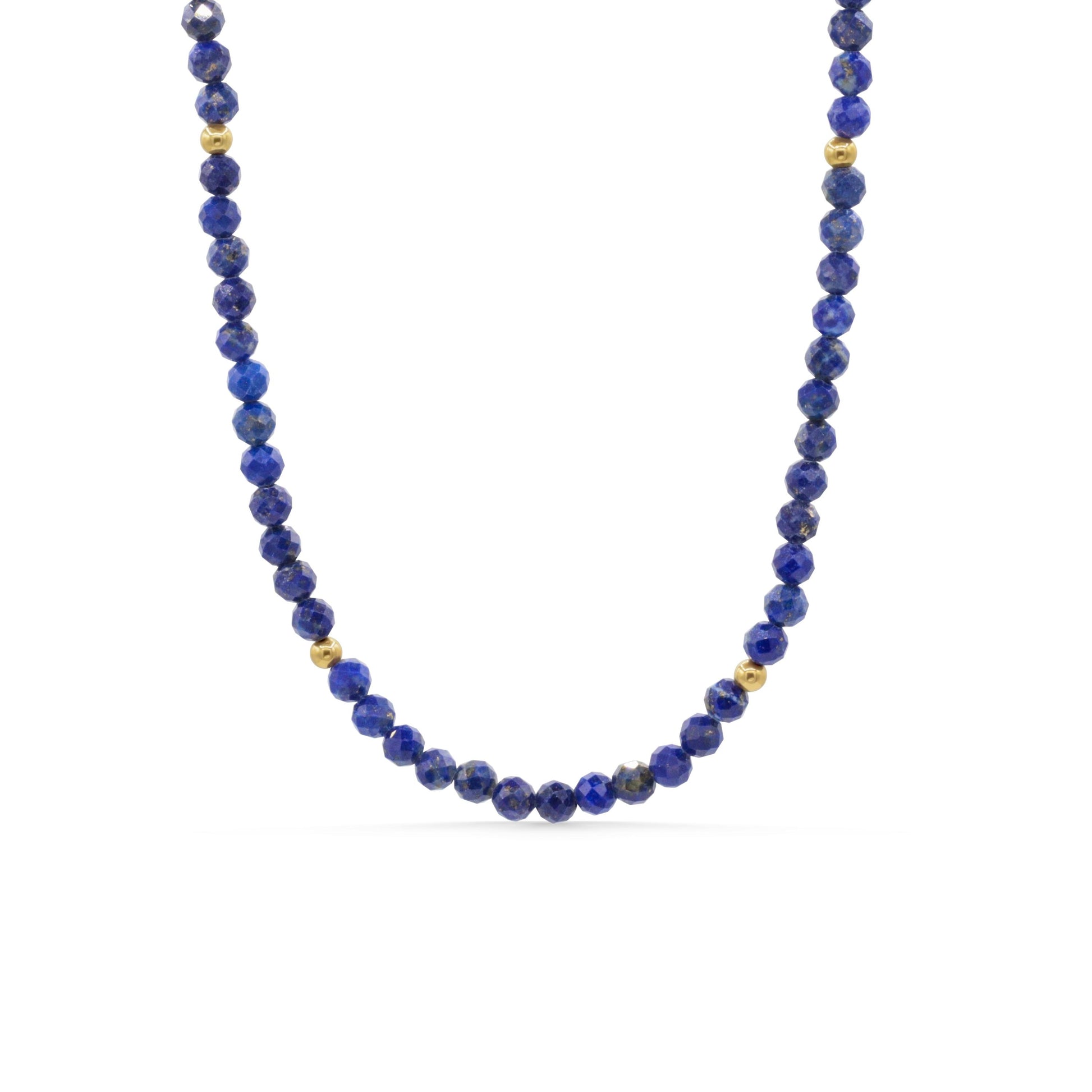 Cobalt Sky Lapis Lazuli Necklace | Gold Filled Toggle Clasp | Genuine Blue Gemstone Necklace | Handmade in Canada