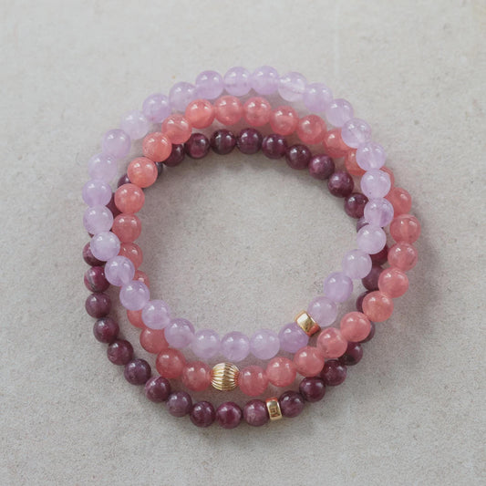 Ruby Diamond Dog Lover Bracelet - 14K