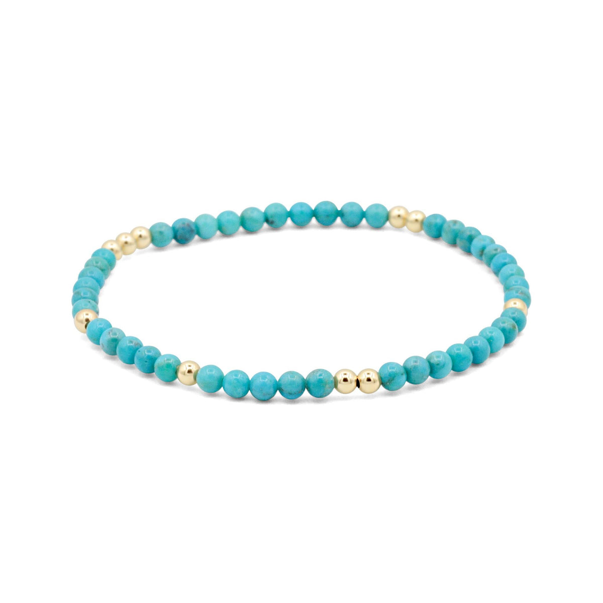 Turquoise 3mm - 14K