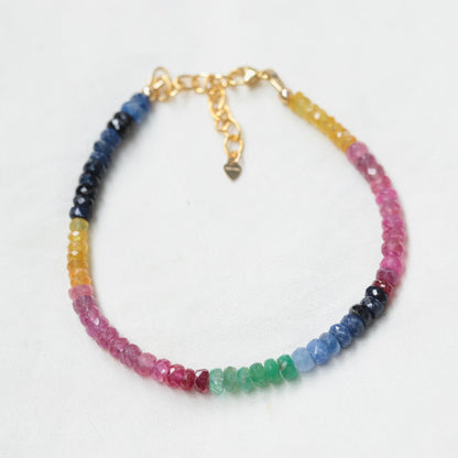Electric Love Multi Sapphire, Ruby, Emerald Bracelet