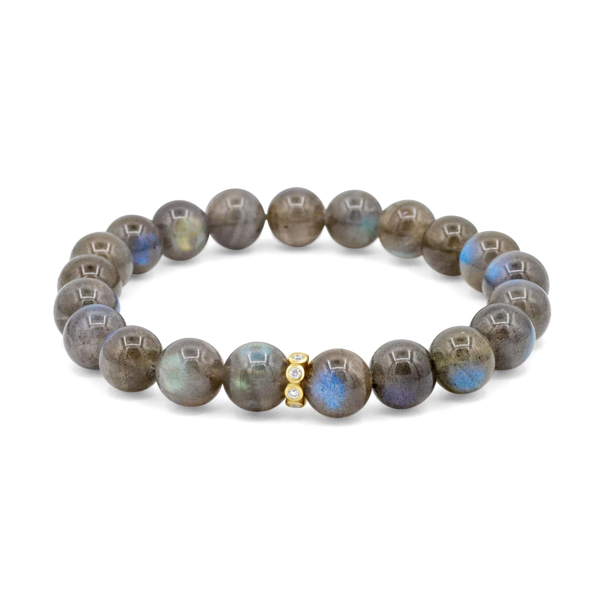 Midnight Storm Labradorite Bracelet | 14K diamond labradorite bracelet