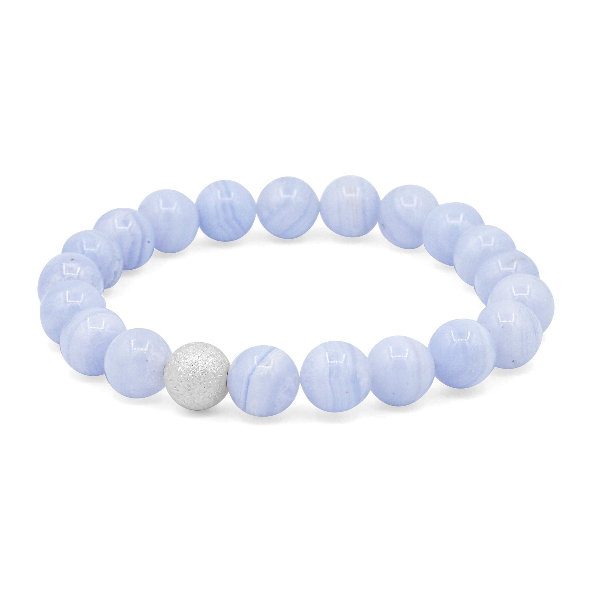 Daydream Blue lace agate 10mm bracelet