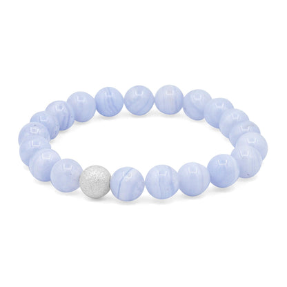 Daydream Blue lace agate 10mm bracelet