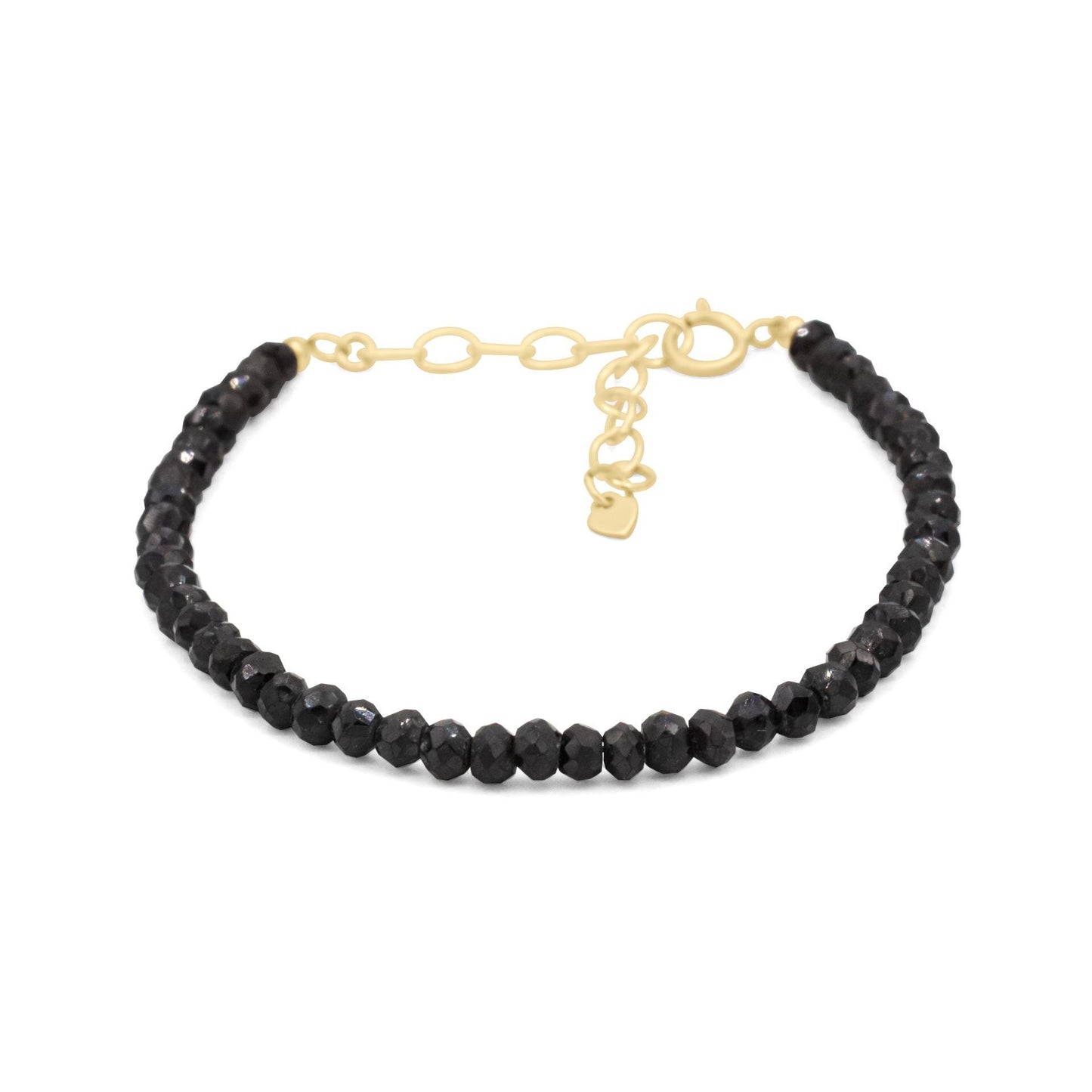 Black & Gold Black Spinel Bracelet