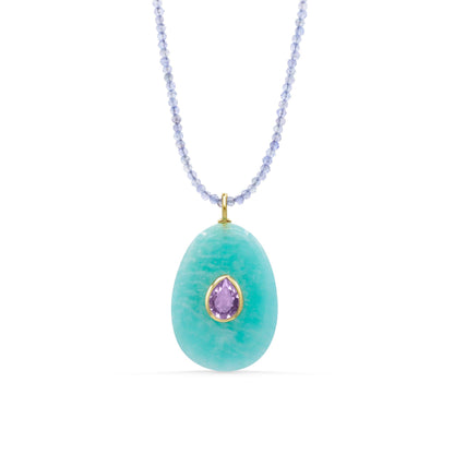 Wildest Dreams Tanzanite, Amazonite, Amethyst Necklace