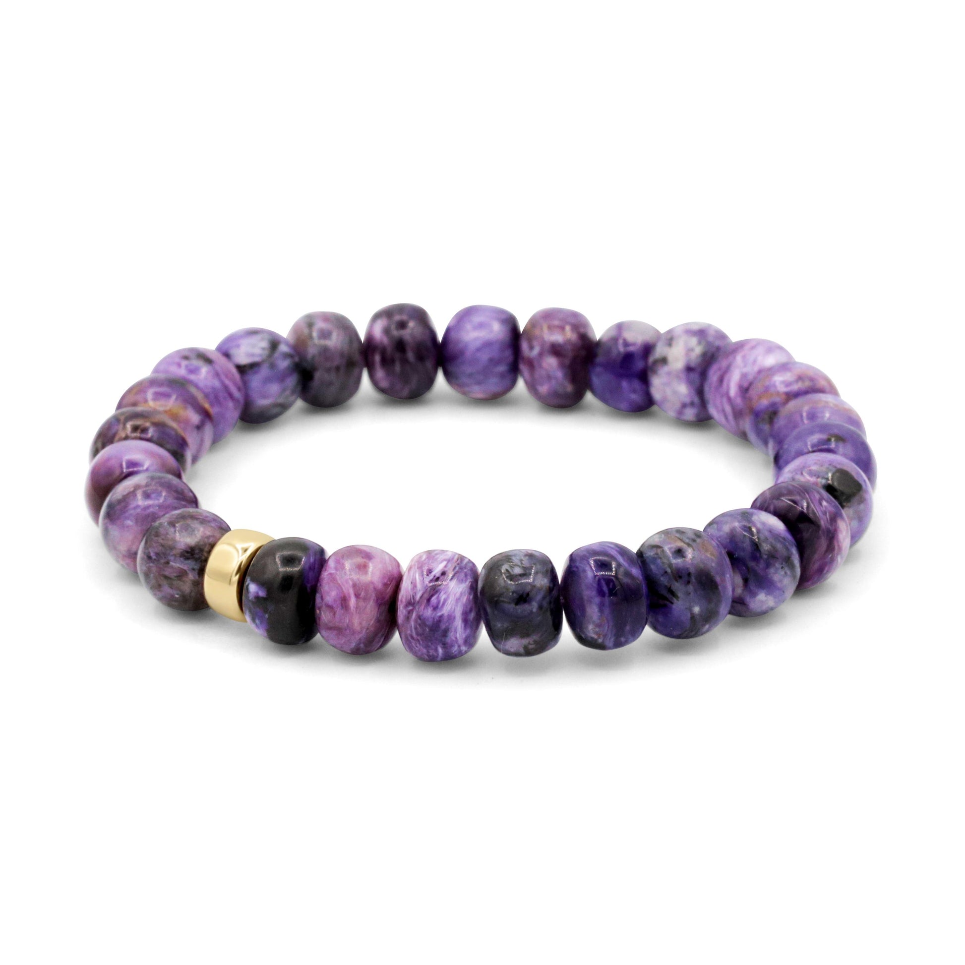 Purple Storm Charoite Bracelet - 14K