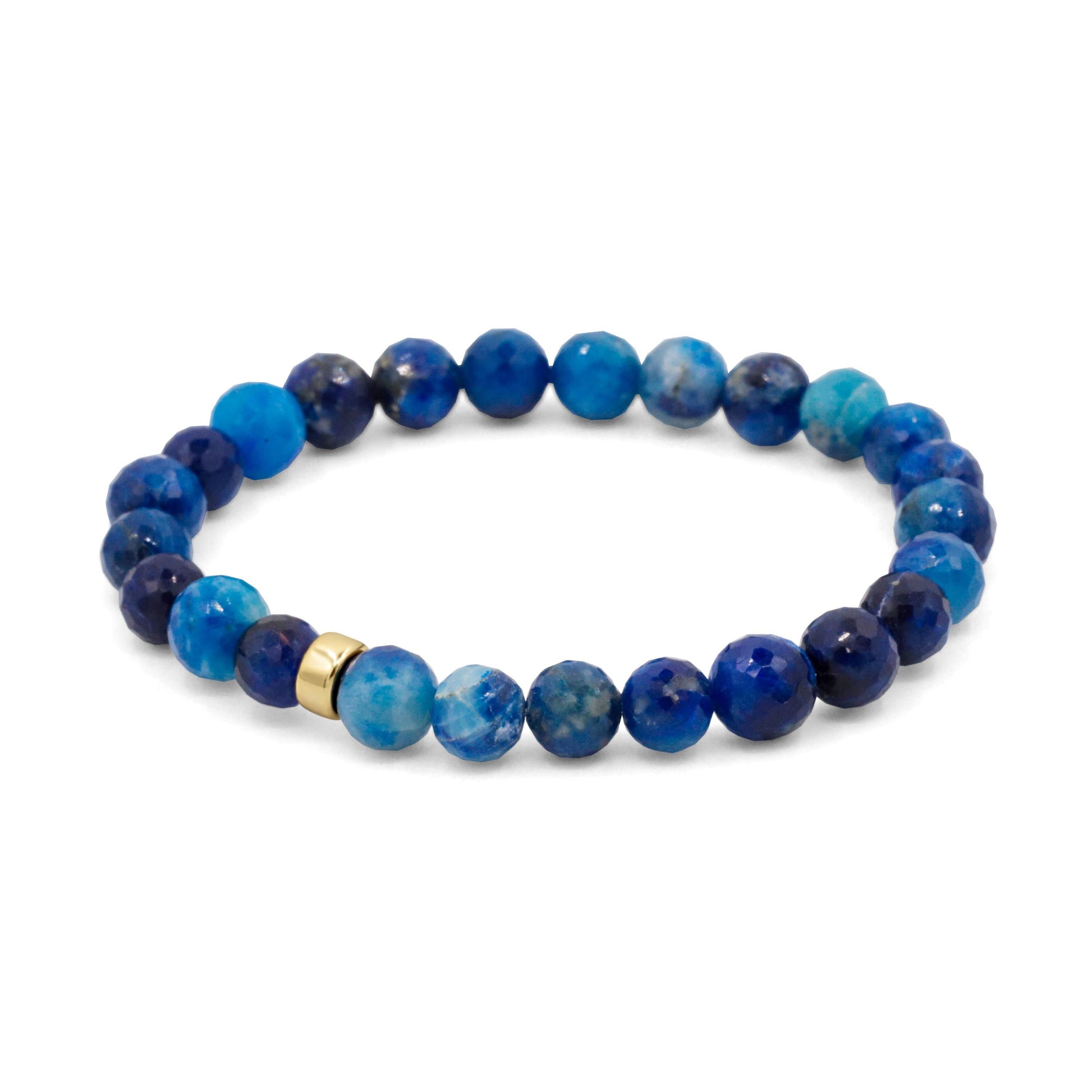 Afghanite Bracelet, Rare Natural Afghanite Gemstone Bracelet, Dainty Blue Gemstone Bracelet, Collector Stone Jewelry, Handmade in Canada