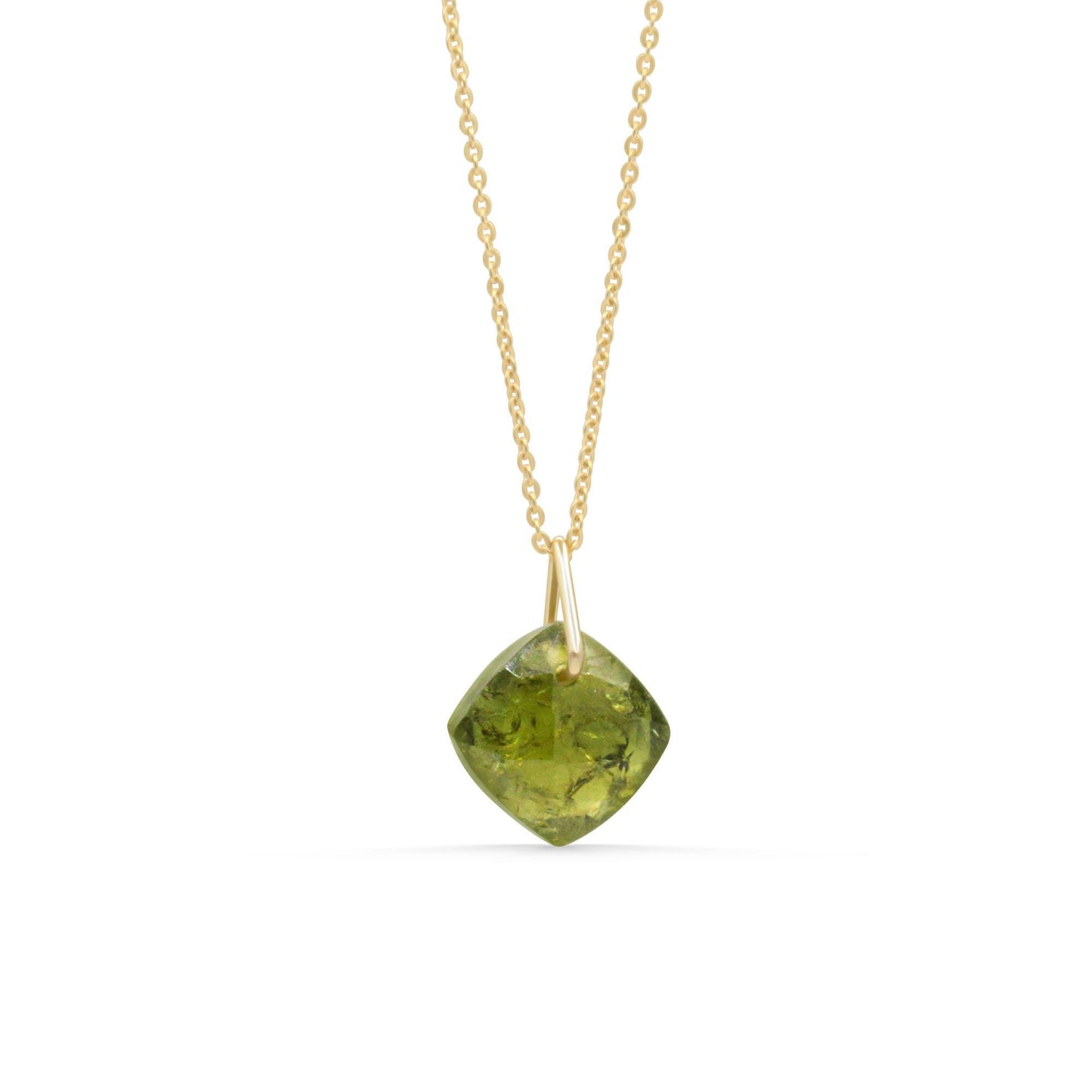 Green Garnet Pendant Necklace – Growth, Vitality & Natural Beauty
