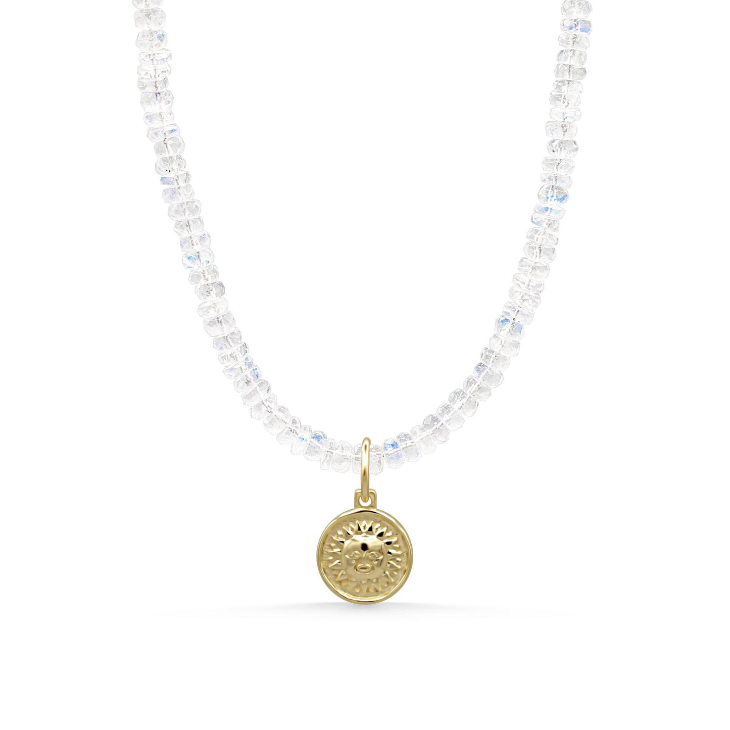 Soleil & Luna – Rainbow Moonstone Necklace