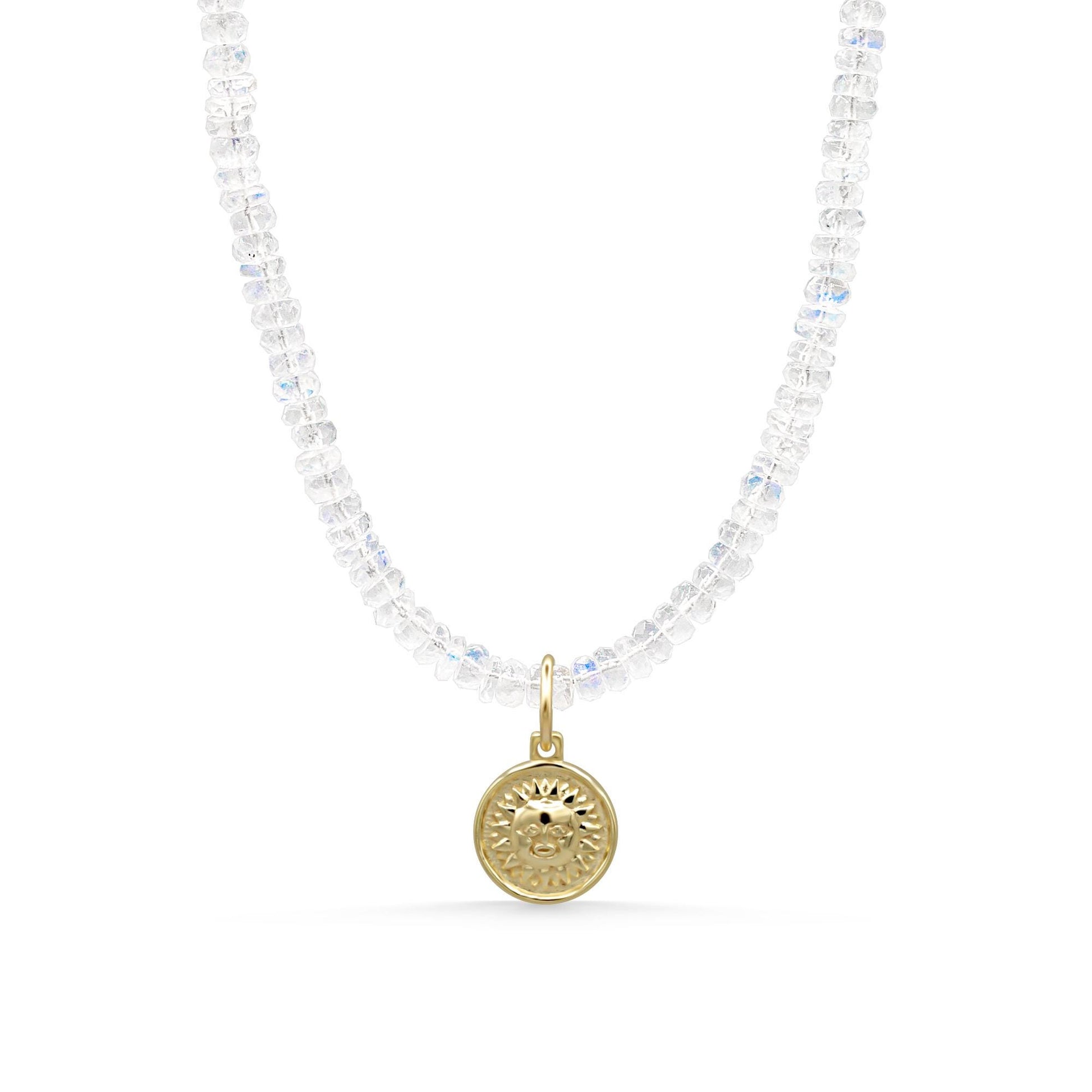 Soleil & Luna – Rainbow Moonstone Necklace