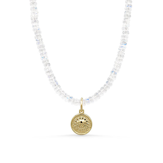 Soleil & Luna – Rainbow Moonstone Necklace