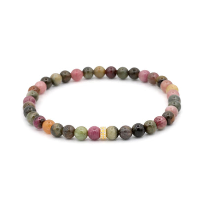 Earth & Bloom – Mixed Tourmaline and Diamond Bracelet
