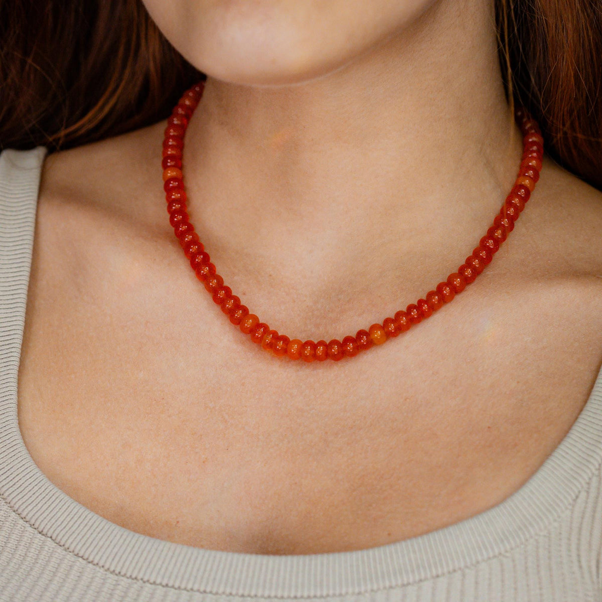 Solar Flare Carnelian Necklace