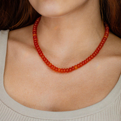 Solar Flare Carnelian Necklace