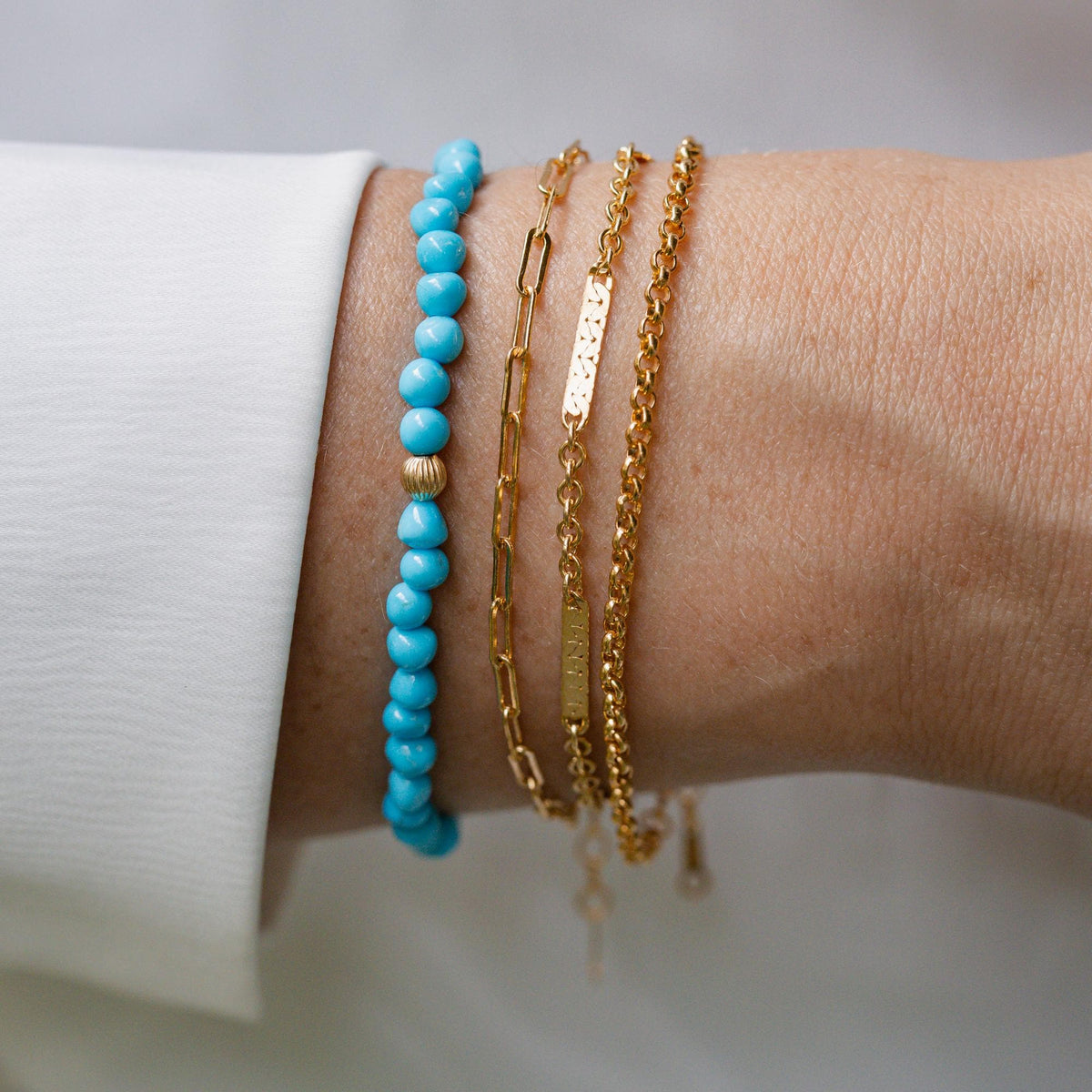 Mini Nugget Sleeping Beauty Bracelet
