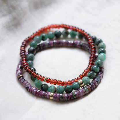Genuine Emerald Bracelet - 14K