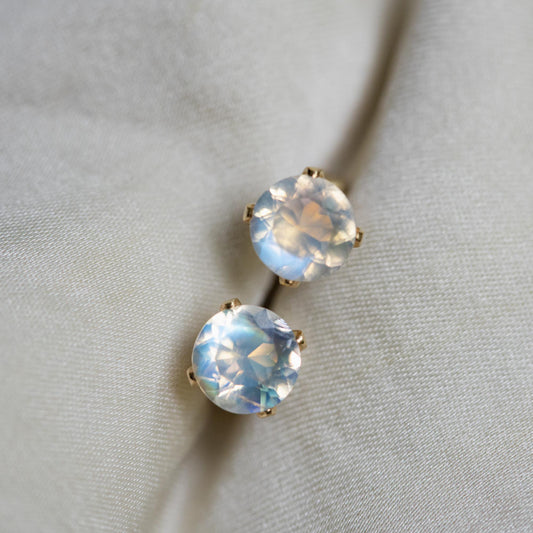 Moonstone Stud Earrings