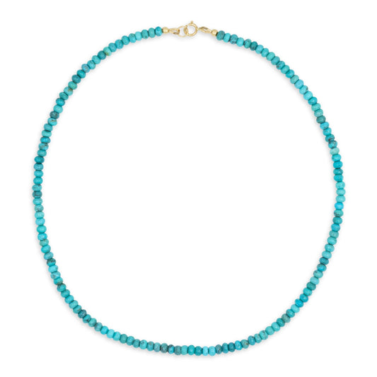 Kingman Turquoise Necklace - 14K