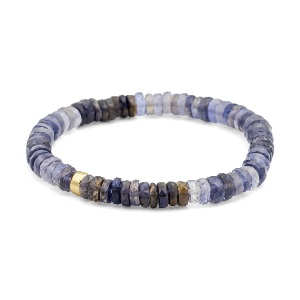 Iolite Heishi Bracelet