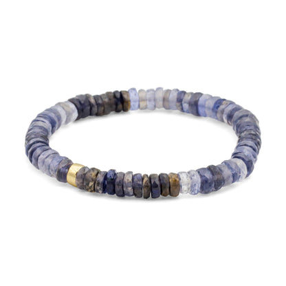 Iolite Heishi Bracelet
