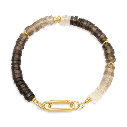 Faceted Smoky Quartz Bracelet