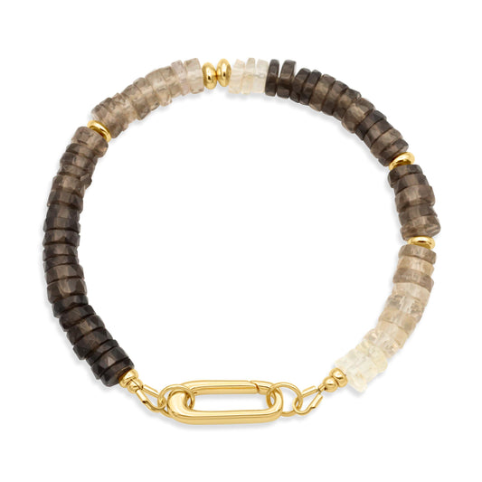 Faceted Smoky Quartz Bracelet