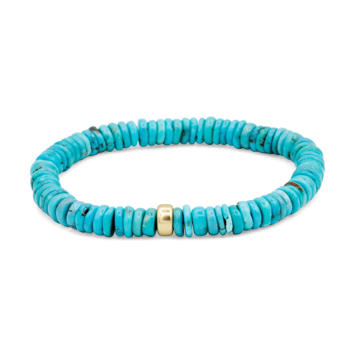 Turquoise Heishi Bracelet | Genuine Turquoise beaded bracelet | Natural authentic turquoise | women's turquoise | faceted turquoise
