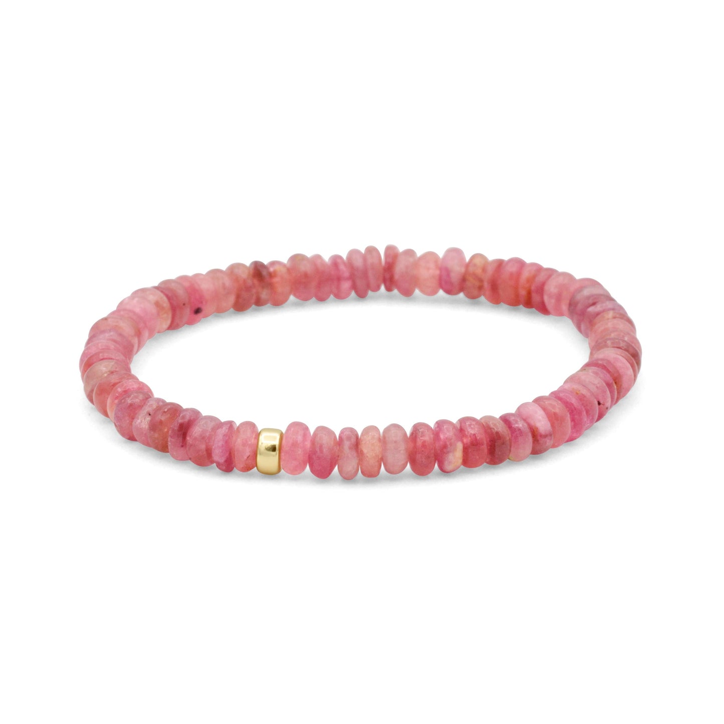 Rosé Pink Tourmaline Bracelet – Soft, Earthy & Naturally Beautiful