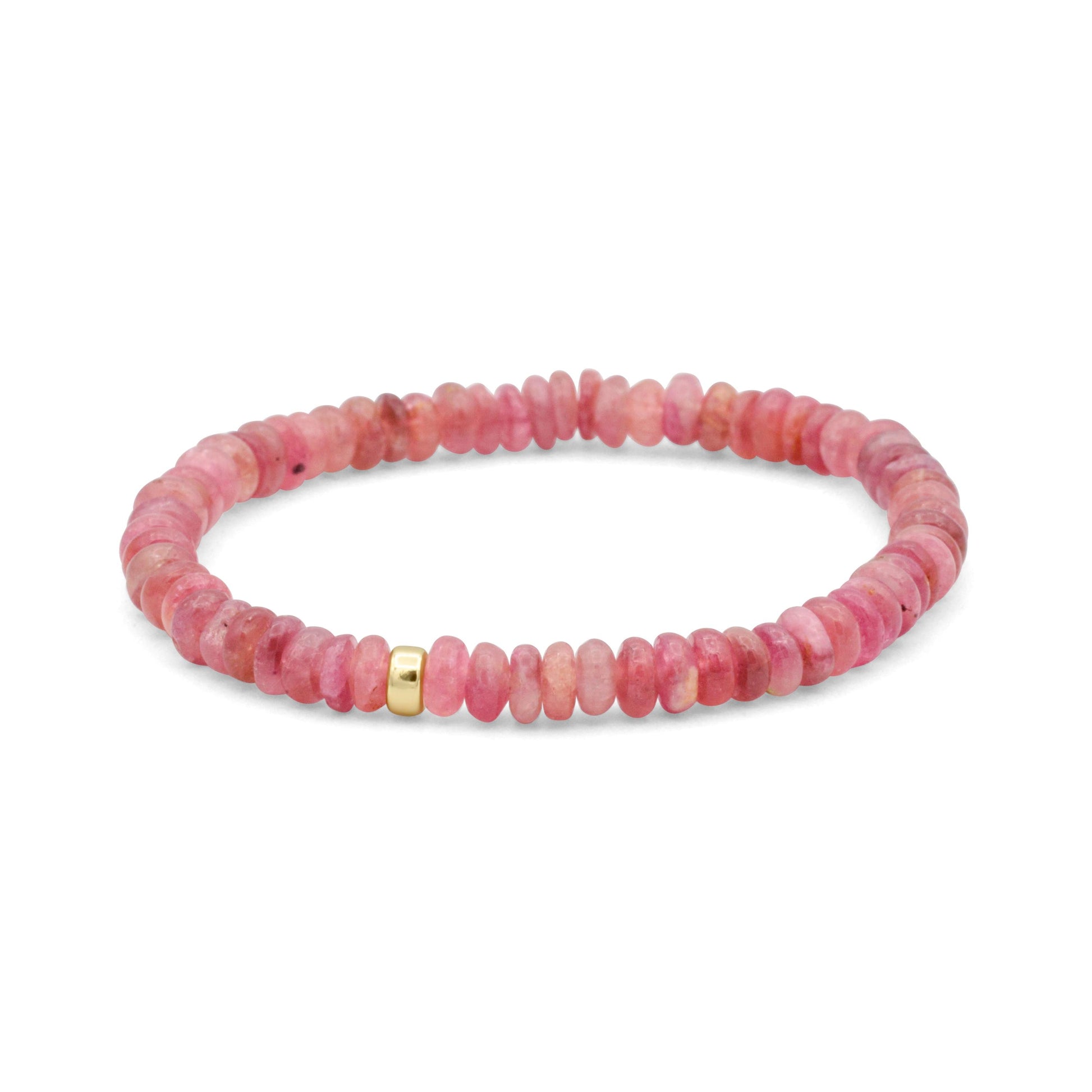 Rosé Pink Tourmaline Bracelet – Soft, Earthy & Naturally Beautiful
