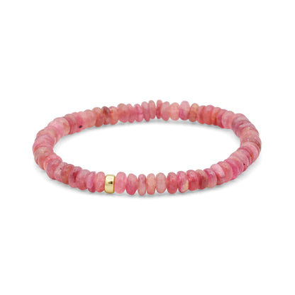 Rosé Pink Tourmaline Bracelet – Soft, Earthy & Naturally Beautiful