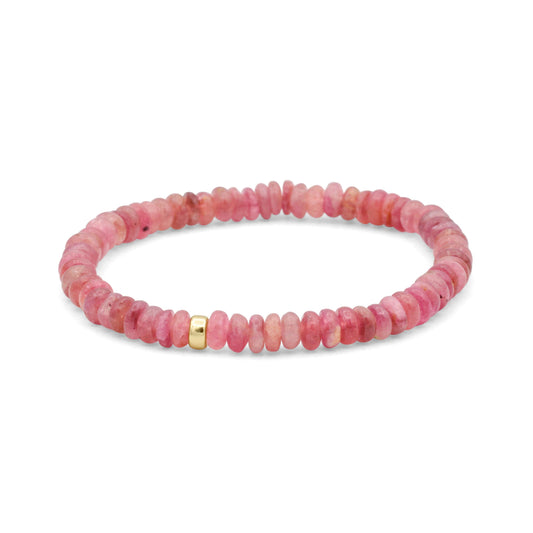 Rosé Pink Tourmaline Bracelet – Soft, Earthy & Naturally Beautiful