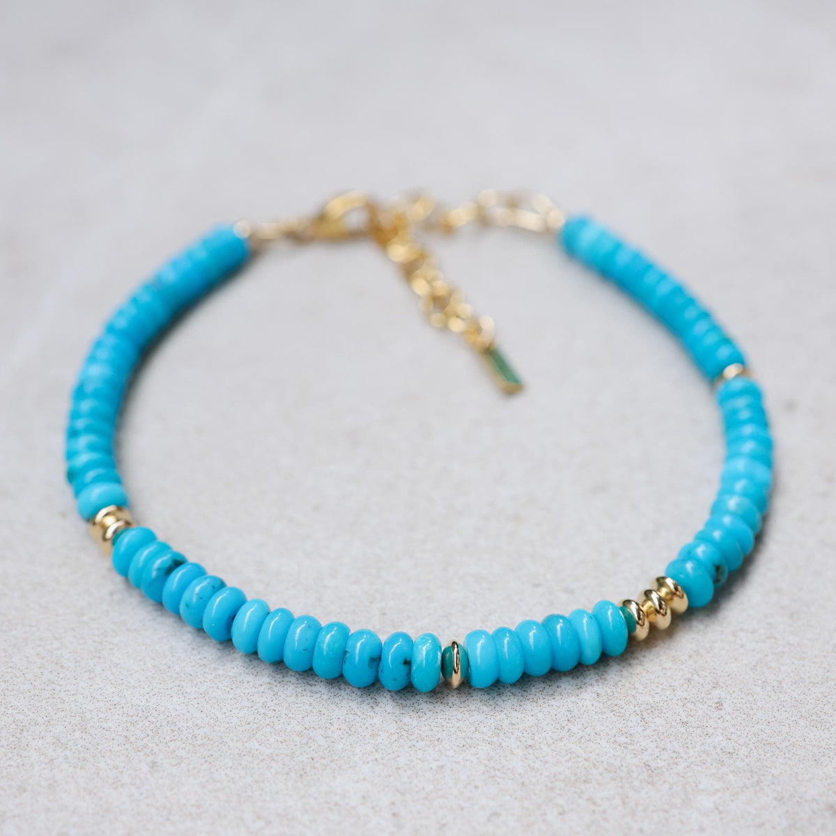 Santa Fe Sky Turquoise beaded bracelet