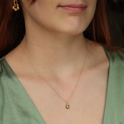 Lime Light Peridot Necklace