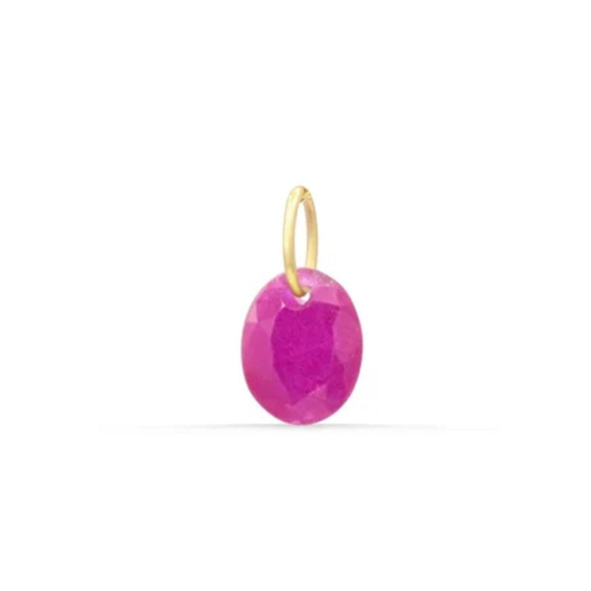 Ruby Pendant Necklace - 14K