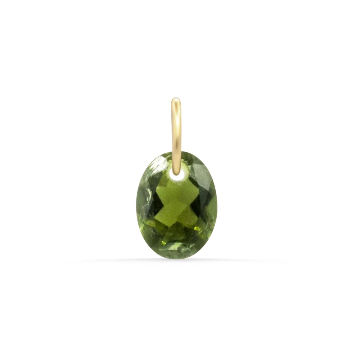 Green Tourmaline Pendant - 14K
