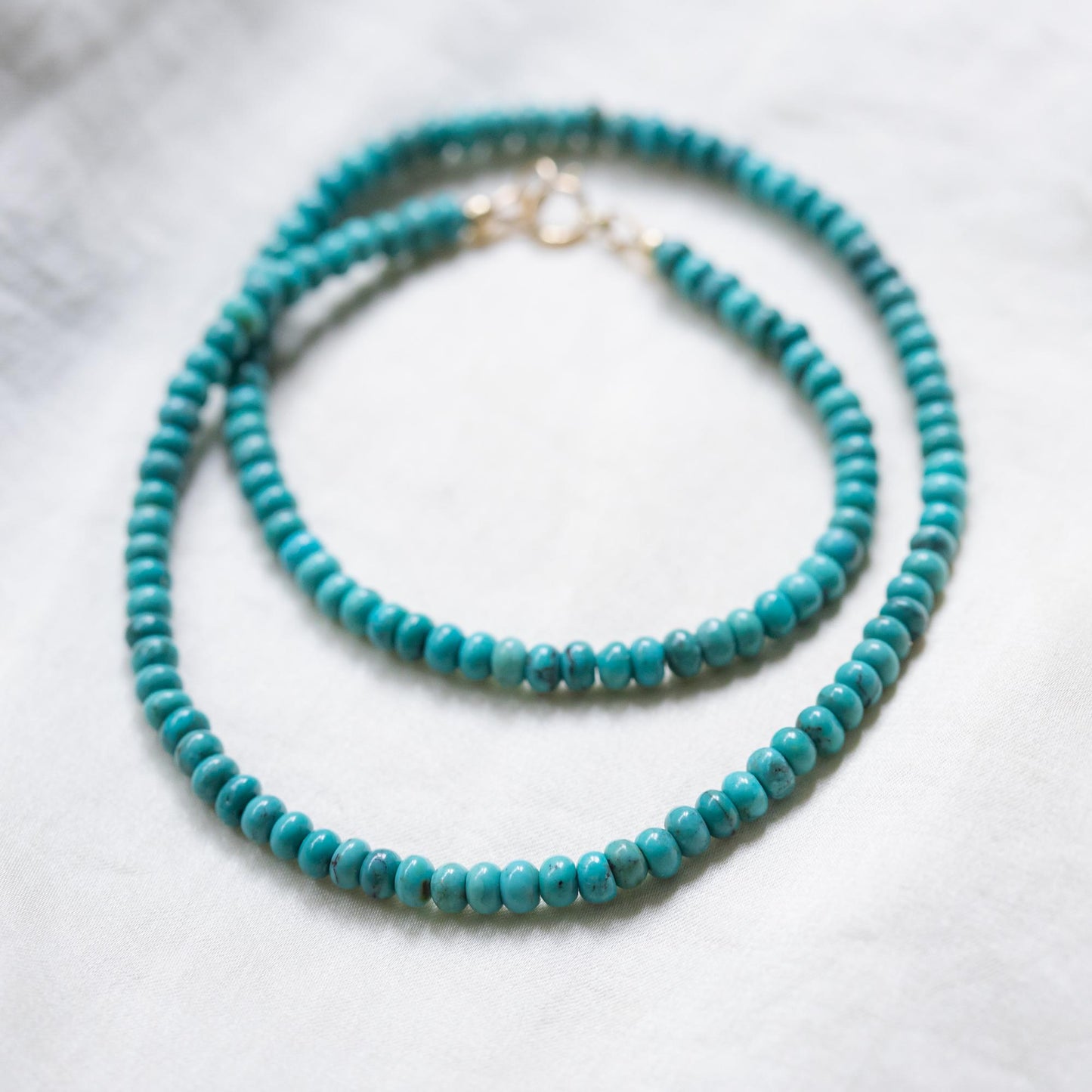Kingman Turquoise Necklace - 14K