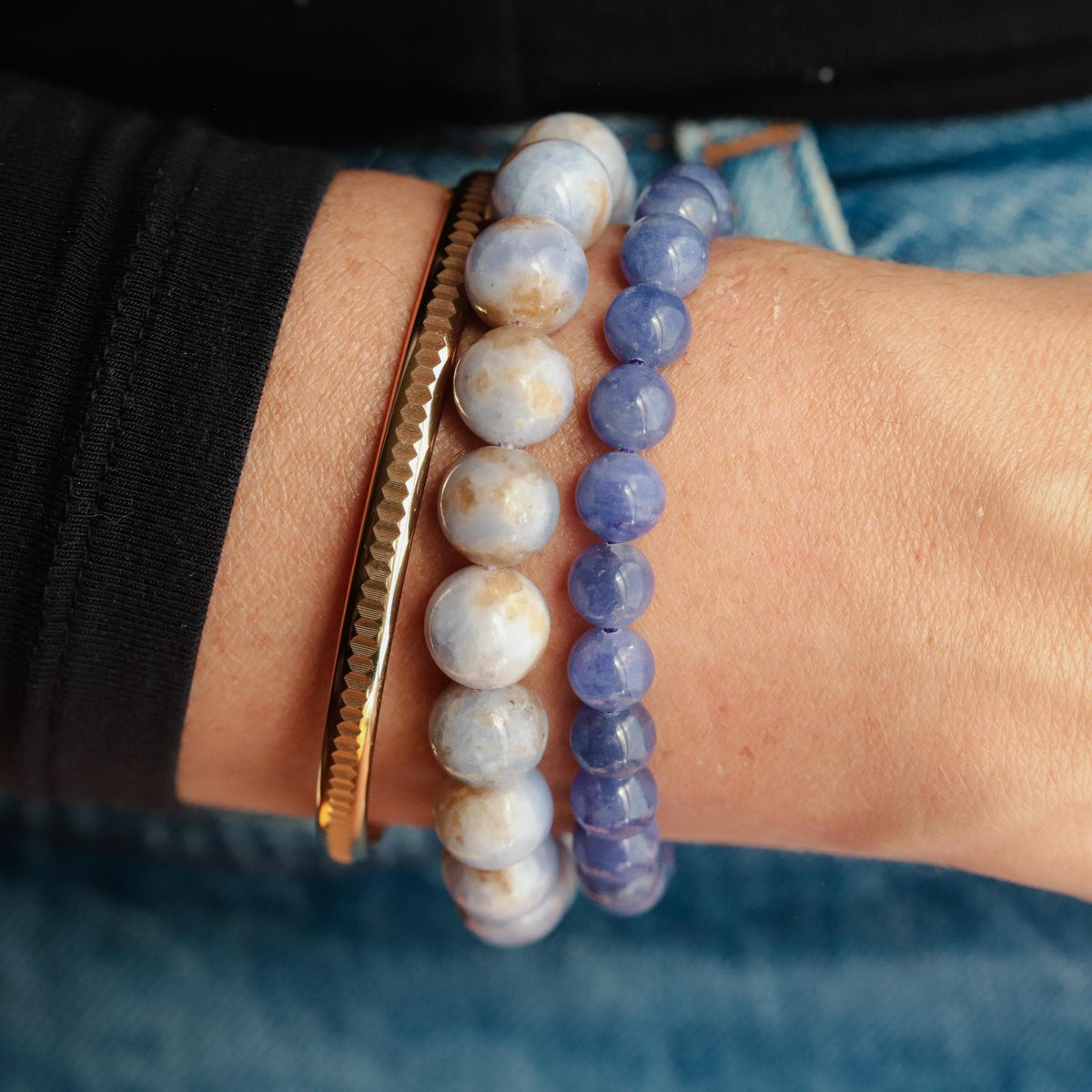 One-of-a-Kind Hackmanite Bracelet – 10mm
