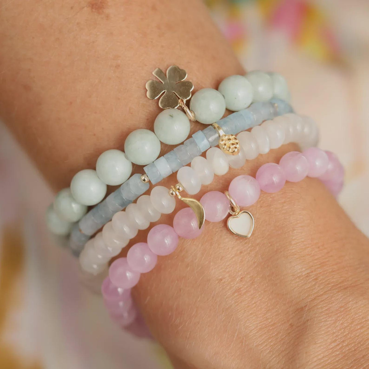 Rose Quartz Mosaic Bracelet EBRM2047