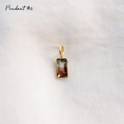 One of a Kind Bi-Color Tourmaline Pendant