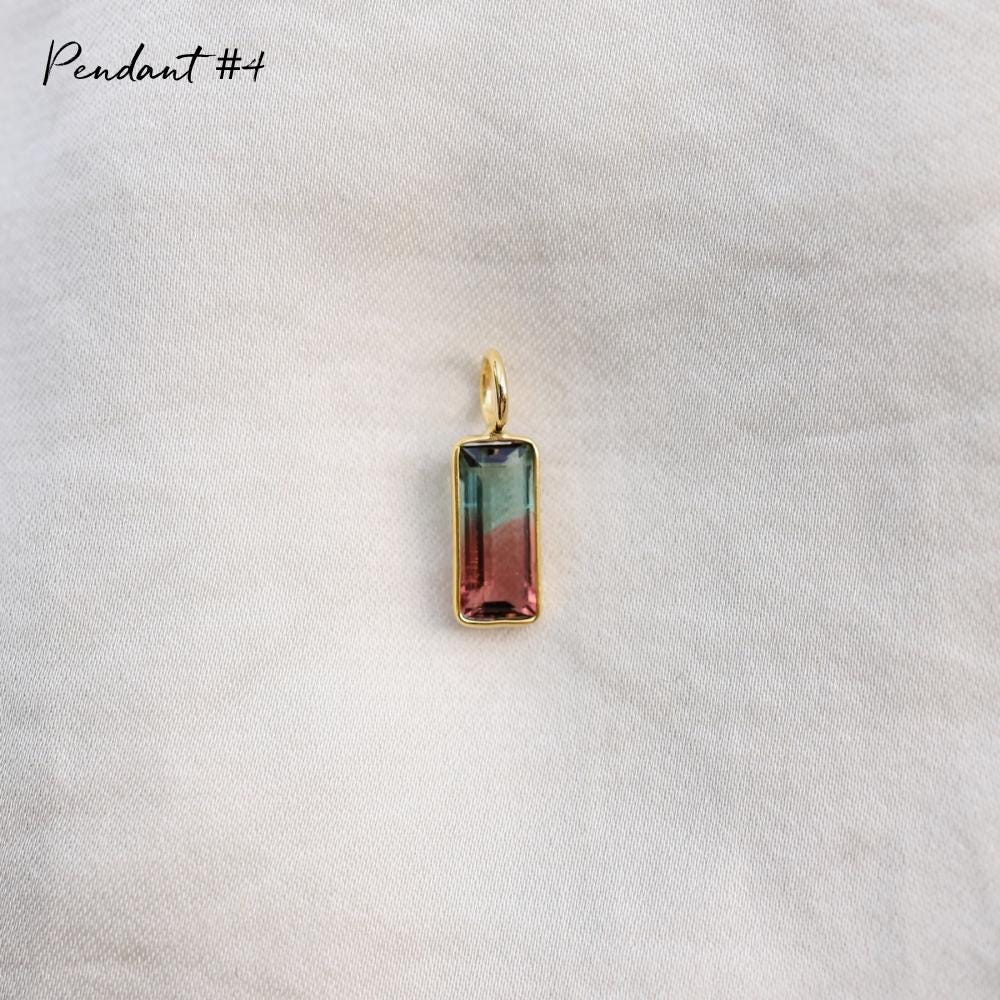 One of a Kind Bi-Color Tourmaline Pendant