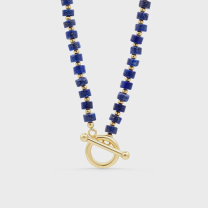 Tiger's eye toggle necklace